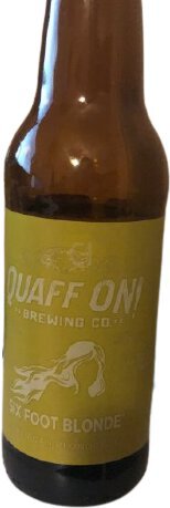 Quaff On Six Foot Blonde Bottle Warm