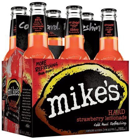 Mike's Strawberry Lemonade Bottle Cold