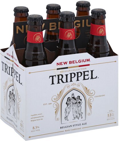 New Belgium Trippel Ale Bottle Warm