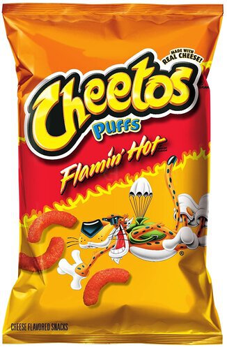 Cheetos Puffs Flamin Hot Cheese Flavored Snacks