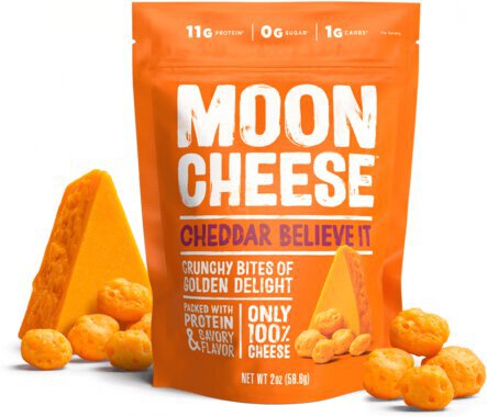 Moon Cheese Cheddar Believe It Kehe