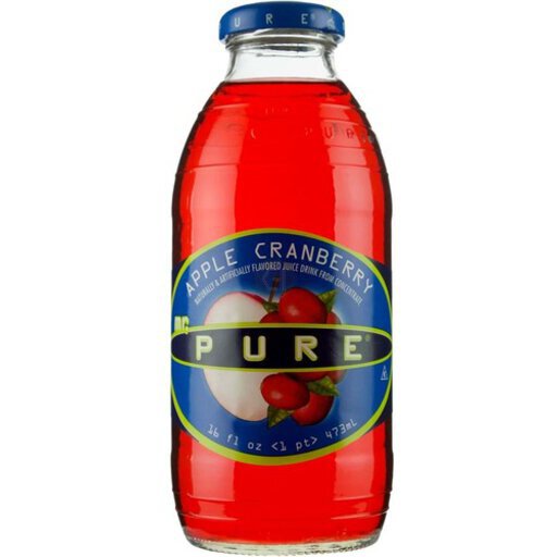 Mr Pure Apple Cranberry 32OZ - Hazel's Beverage World