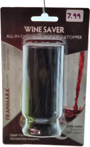Black Wine Saver Vacuum Pump Bottle Stopper