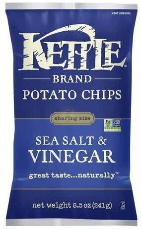 Kettle Sea Salt & Vinegar Potato Chips ( 5 OZ )