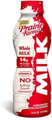 Prarie Farms Whole Milk 14 oz