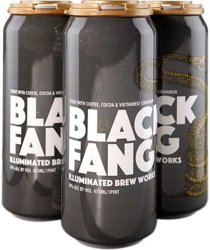 Illuminated Brew Works Black Fang Stout With Coffee Cocoa And Cinnamon