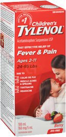 Tylenol Childrens Pain Fever Ages 11 Years Grape Flavor
