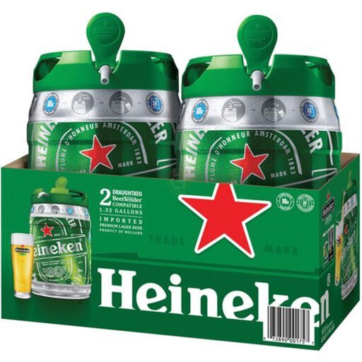 Heineken 空き缶　Can Pot ハイネケン keg Heineken Original Lager Beer, 5 L Mini Keg - Sam's Club