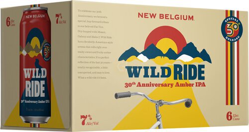 New Belgium Wild Ride Accumulation 30th Anniversary Amber IPA 6 Pack