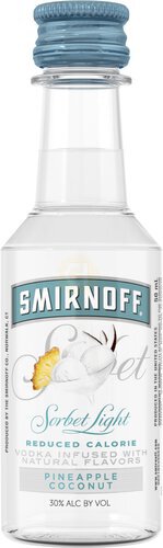 Smirnoff Vodka Pineapple Coconut Sorbet Light