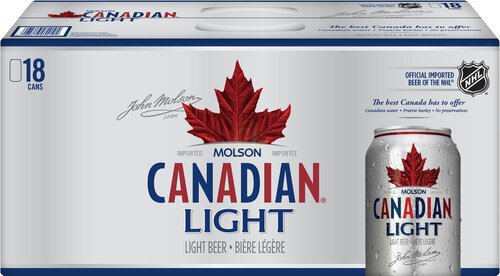 Molson Canadian Light 18 Pk Xxx