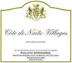 PHILLIPE ROSSIGNOL COTES DE NUITS VILLAGES