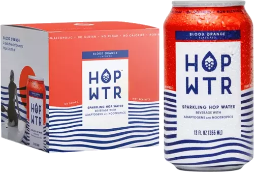 HOP WTR Blood Orange 4pk