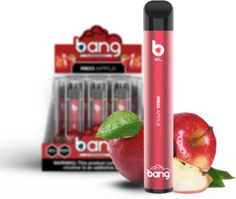 Bang Xl  RED APPLE Disposable Vape  600 Puffs 6%