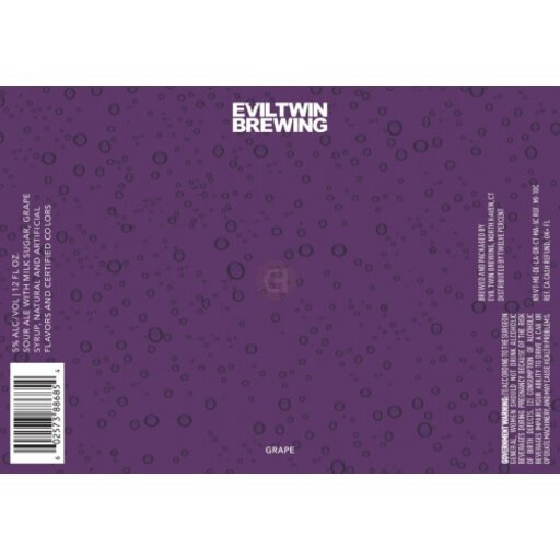 Evil Twin Grape Sour With Milk Sugar - Liquor Barn