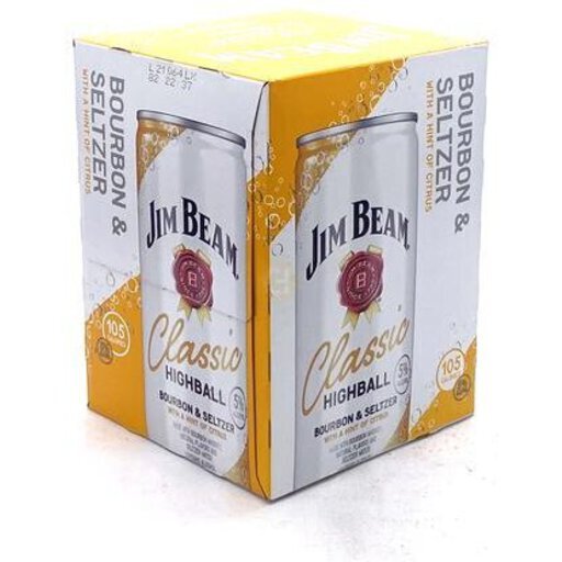 Jim Beam RTD Bourbon & Seltzer Classic Highball 12OZ - Longhorn Liquor