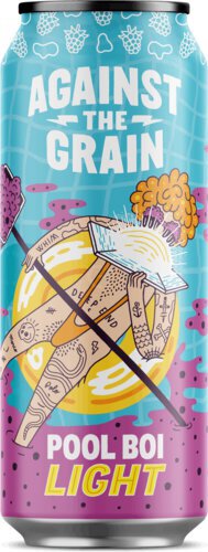 Against The Grain Pool Boi Light Blackberry 4 Pack Cans