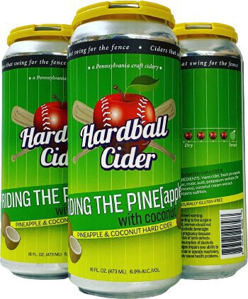 Hardball Riding The Pineapple W Coconut Hard Cider 16oz Cans
