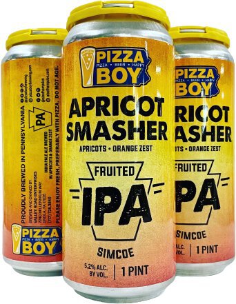 Pizza Boy Apricot Smasher IPA 16oz Cans