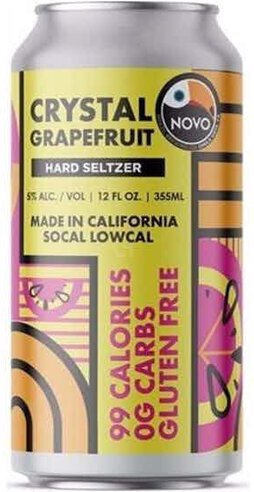 Nova Brazil Vegan Hard Seltzers Crystal Grapefruit 6pk. 12oz.