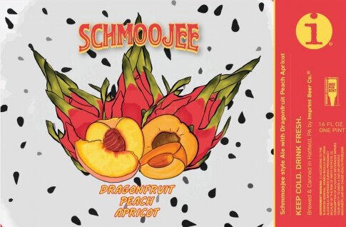 Imprint Beer Co: Schmoojee Dragonfruit Apricot Peach