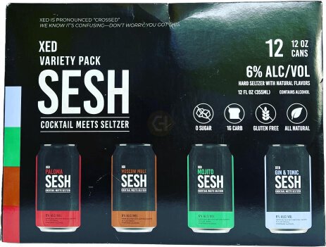Sesh Cocktail Hard Seltzer Variety 12oz Cans