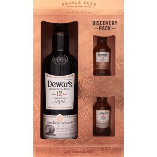 Dewars 12 Year Special Reserve Gift Set w/ 2x50ml - Saras Star