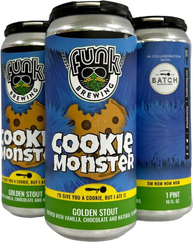 Funk Cookie Monster Golden Stout 16oz Cans