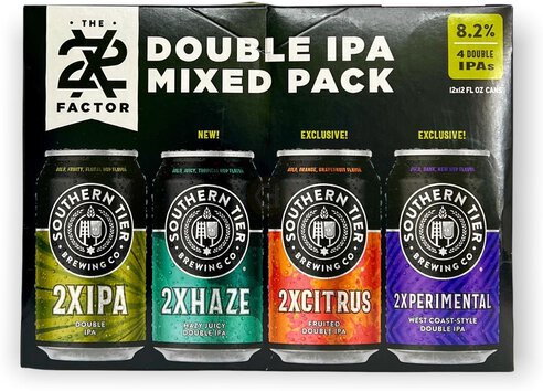 Southern Tier 2x Factor Double IPA Mix Pack 12oz Cans