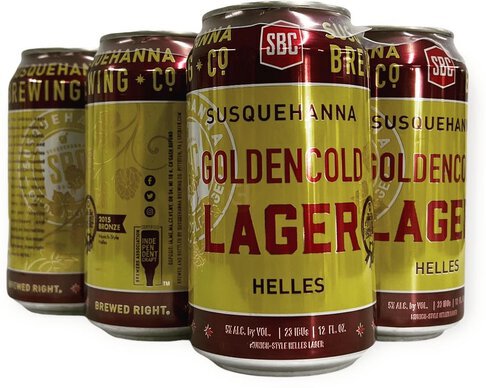 Susquehanna Goldencold Lager 12oz Cans