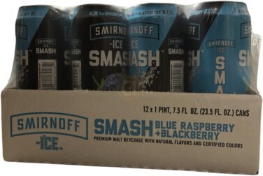 Sm Smash Blue Rasp & Blk Berry 12/23.5oz Cans