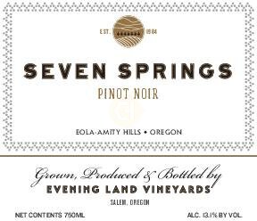 Evening Land Pinot Noir 7 Springs