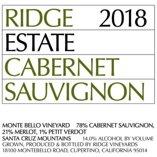 Ridge Cabernet Estate - Twin Liquors