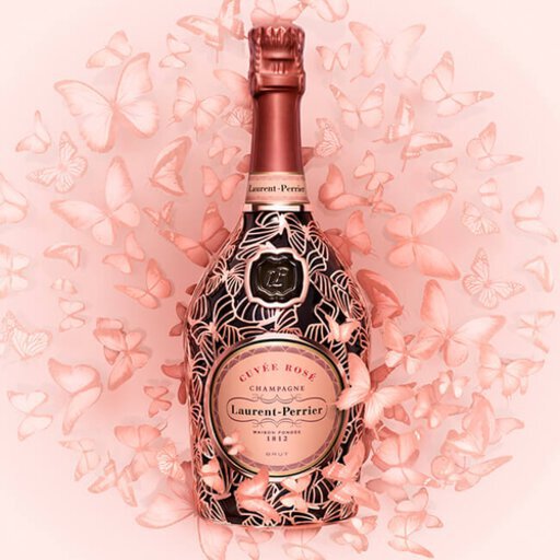 Laurent Perrier Cuvee Rose Brut Butterfly Cage - MB Liquors