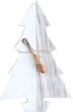 Creative Co Op Lx10 1/2 W Marble Tree Cheese Cutting Boar