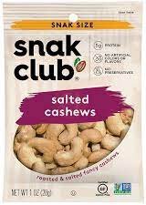 Snack Club Salted Cashew Bag