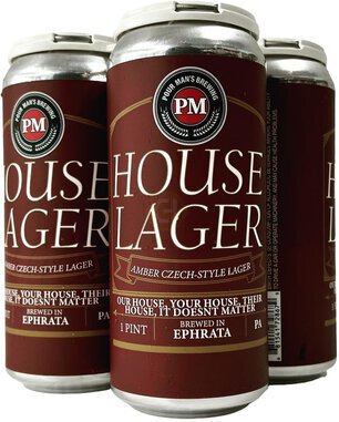 Pour Man's House Lager 16oz Cans