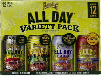 Founders All Day Variety Pack 12oz Cans