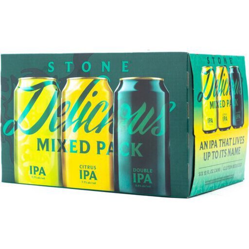 Stone Delicious Mixed Pack IPA 12OZ - Joe Canal's Brick - Discount