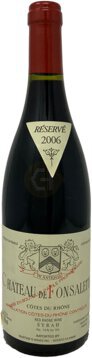 Chateau Rayas Chateau de Fonsalette Cotes du Rhone Cuvee Syrah 2006