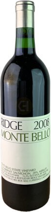 Ridge Vineyards Monte Bello Santa Cruz Mountains 2008