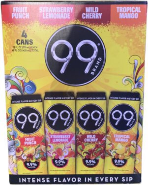 99 Brands Hard Seltzer 4PK Cans
