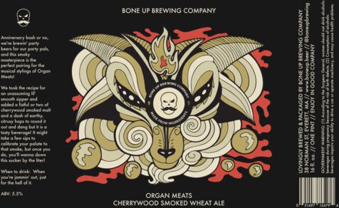 Bone Up Organ Meats Smoked Wheat Ale 16oz 4pk Cans
