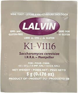 Lalvin K1v 1116 Dry Wine Yeast