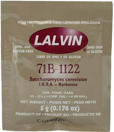 Lalvin 71b 1122 Dry Wine Yeast
