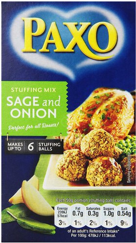 Paxo Sage And Onion Stuffing Mix