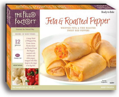 FILLO FACTORY FETA AND RED PEPPER ROLLS