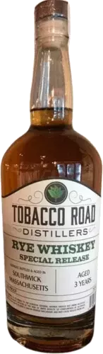 Tobacco Road Distillers Rye Whiskey 3yr