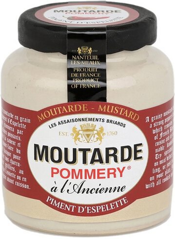 Espelette Chili Pepper Mustard Stone Jar