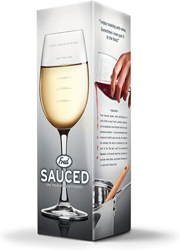 True Fred Sauced Measuring Wine Glass